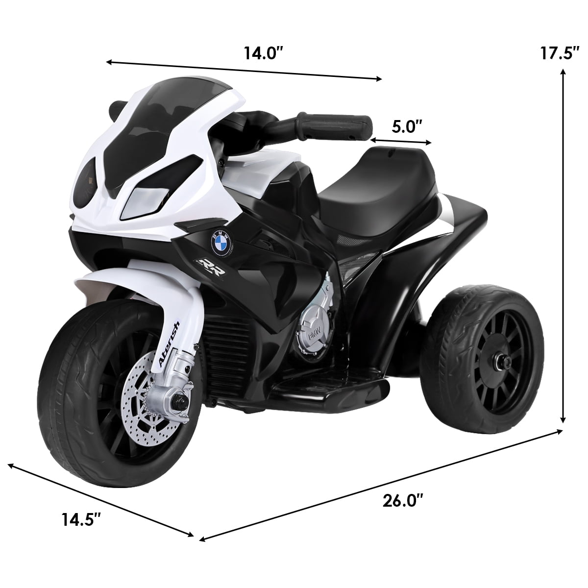 Infans Kids Ride On Motorcycle BMW Licensed 6V Electric 3 Wheels Bicycle w/ Music&Light