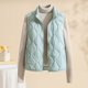 thumbnail image 4 of Chaquetas y abrigos casuales sin mangas y sin capucha para mujer, chaqueta acolchada ligera con cuello alto y sin mangas, abrigo con cremallera para otoño e invierno, chaqueta para mujer, 4 of 5