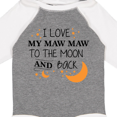 thumbnail image 4 of Inktastic I Love My Maw Maw to the Moon and Back Boys or Girls Long Sleeve Baby Bodysuit, 4 of 5