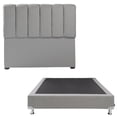 thumbnail image 1 of Recámara Matrimonial Dicasa Kami Gris Medio con Cabecera + Box Base Cama, 1 of 8