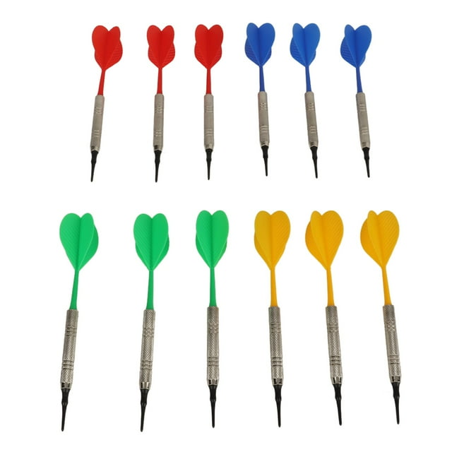 Professional Darts, Plastic Beginner Friendly Soft Tip Darts with 100PCS Tips for Plastic Dartboard