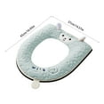thumbnail image 3 of YgkuHd Toilet Seat Cushion, Winter Models Of The Toilet Seat Plushs Toilet Seat Cushion Thickened Toilet Seat Washable Toilet Seat Washers Washable D Shapetoilet Seat Cushion (Light Blue), 3 of 6
