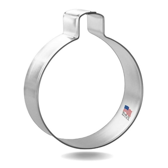 Ornament Bobber Cookie Cutter 3 in – Made in the USA – Foose Cookie Cutters Tin Plated Steel – Cookie Mold