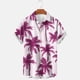 thumbnail image 2 of Camisetas de Lino para Hombres Vintage Bowling Manga Corta Cuello Cubano, Retro Playa Y Verano Hombre Manga Corta Botón Abajo Camisetas, 2 of 6