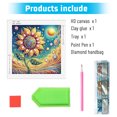 thumbnail image 3 of 5D DIY diamond art painting kit, sunflower special shape diamond canvas, that can relieve stress and relax and can be used for home wall decoration, 3 of 7
