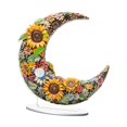 thumbnail image 2 of Letrero de mesa acrílico decorativo con patrón colorido plano 2D y soporte Patrón de girasol, 2 of 9
