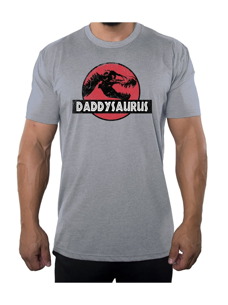 Daddysaurus Dad Shirts, Graphic T-shirts Men - Heather Grey MH200DAD S24 4XL - Walmart.com