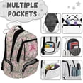 thumbnail image 7 of Pzuqiu Pink Bow Camo Backpack for Teen Girls 17 Inch Large Capacity School Bookbags with Adjustable Shoulder Strap Lightweight Portable School Bags for Students Ages 6-12, 7 of 7