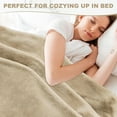 thumbnail image 5 of CJC Luxury 1000GSM Faux Fur Throw Blanket Super Heavy Warm Cozy Blankets for Couch Bed Sofa Plush Elegant Soft Reversible Blanket for Living Room Bedroom, 5 of 8