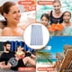 thumbnail image 4 of Toalla de playa a rayas - Toalla de baño de secado rápido Microfibra Impresa Tricot Poliéster Absorbente Toalla de baño Impresa, 4 of 7