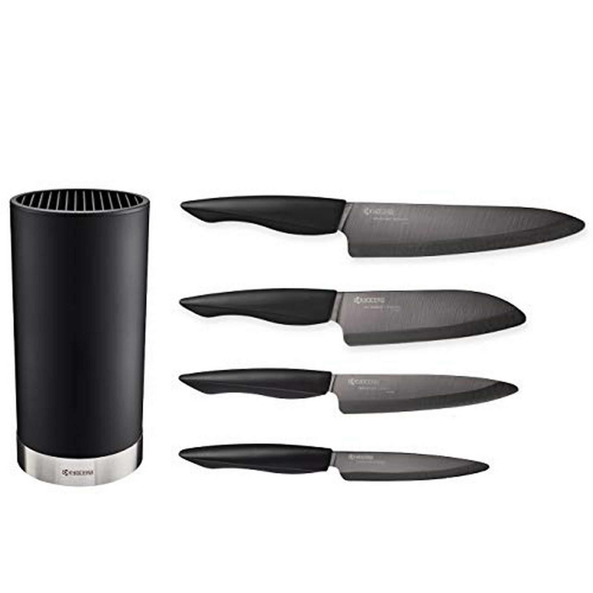 bridge index Calm Kyocera Universal Knife Block Set Includes: Black Soft Touch Round and 4  Innovation Series Ceramic Knives | Walmart Canada