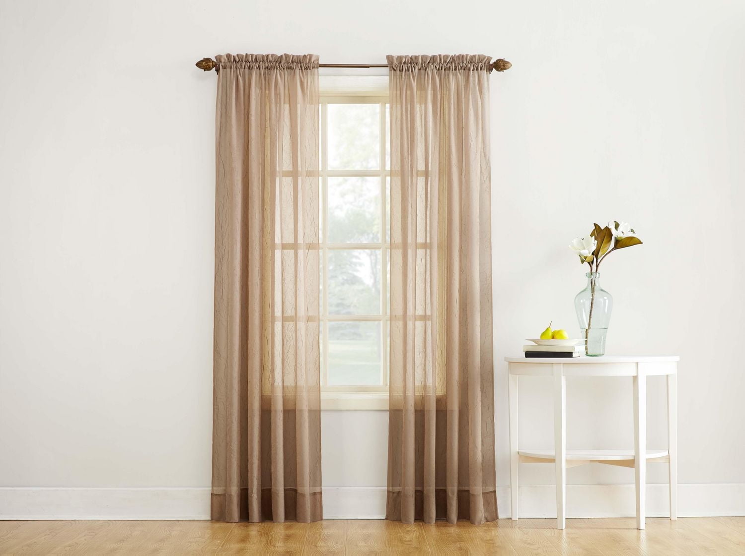 Sun Textile Crushed Pole Top Curtain