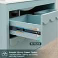 thumbnail image 4 of 30" Wall Mounted Bathroom Vanity with Ceramic Sink Top, Faucet, Decorative Wavy Edge, 4 of 10