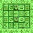 thumbnail image 1 of Ahgly Company Indoor Square Abstract Green Modern Area Rugs, 4' Square, 1 of 4