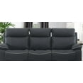 thumbnail image 5 of Modern Black Leather Sofa 220cm with Reclining Function, 5 of 8