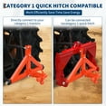 thumbnail image 4 of Yiwa 10,000 LB 3-Point Tractor Trailer Hitch - Category 1 Quick-Hitch Compatible w/2" Receiver & Triple Ball Mount (1-7/8", 2", 2-5/16"), 4 of 7