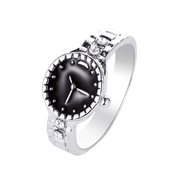 Anillo original con forma de reloj para mujer, compromiso, accesorios de joyería de boda, regalo para mujeres y niñas Wmkox8yi sjalhkljlk3204