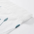 thumbnail image 4 of GYROHOME Blue Leaf Pattern Embroidered Sheer Curtains, Semi Voile Rod Pocket,52x96x2, 4 of 4