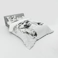 thumbnail image 2 of Ambesonne Music Bedding Set 4 Pcs, Cowboy and Guitar Eastern, Queen, Black and Pale Grey, 2 of 2