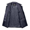 thumbnail image 7 of Men's Wool Blend Coat Warm Winter Trench Coat with Detachable Soft Scarf Single Breasted Pea Coat With Pockets, 7 of 7