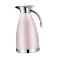 thumbnail image 3 of Jarra de café de acero inoxidable al vacío, jarra térmica de café fácil de usar para bebidas Rosa, 3 of 9