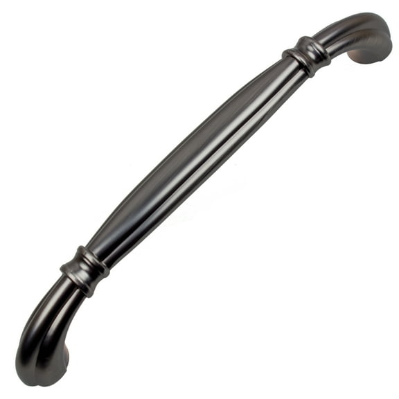 GlideRite 5 in. Center Victorian Cabinet Pull, Brushed Black Nickel