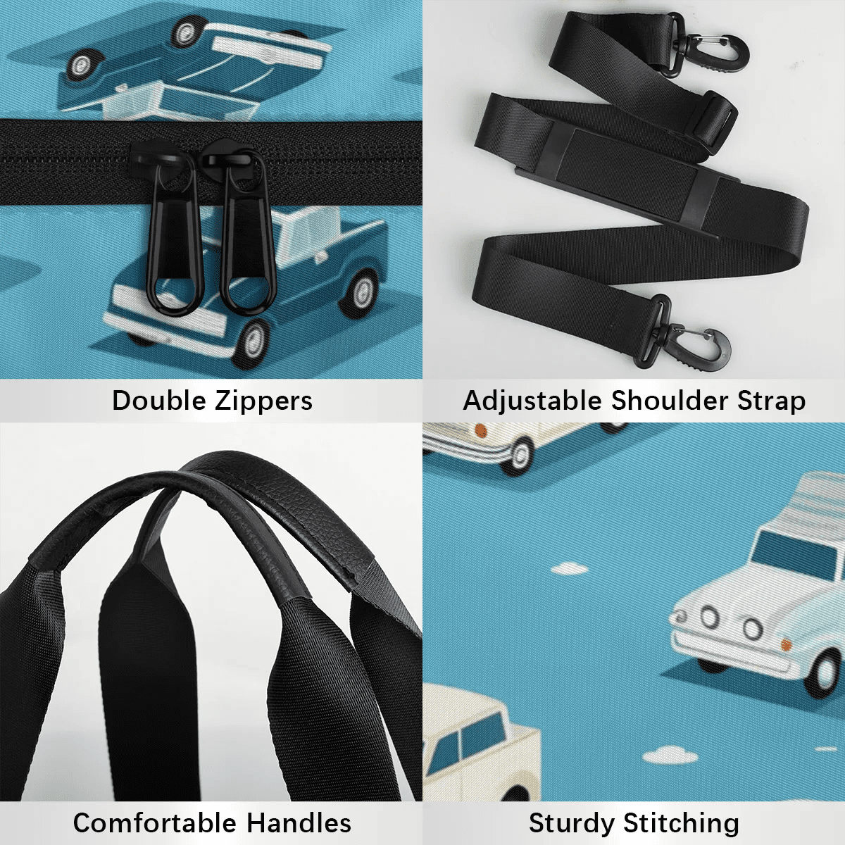 Qzjjjmy Foldable Sport Duffle Bag for Kids Teens Cartoon Sport Gym Bag Lightweight Boys Overnight Bag