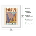 thumbnail image 2 of Carriso (Carrizo) Gorge California - Southern Pacific Railroad - Vintage Railroad Travel Poster by Maurice Logan c.1929 - Fine Art Rolled Canvas Print 11in x 14in, 2 of 4