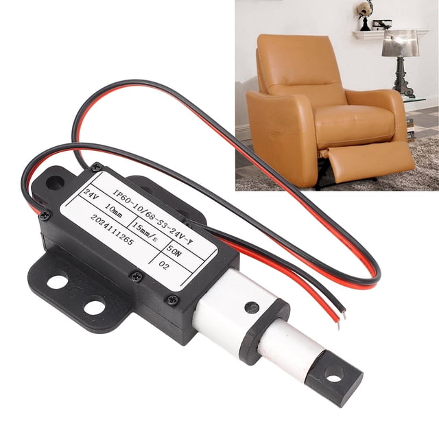 Actuador Lineal Eléctrico, Varilla De Empuje Eléctrica De Empuje De 24 V 50 N, Seguridad Contra Cortocircuitos, Fácil De Instalar Para Equipos De Máquinas