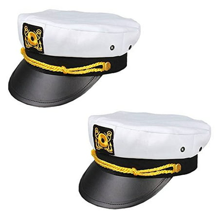 Adult Yacht Captain Hat Costume Accessory-One size (2 Pack)