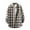 Khaki, variant on 2024 Clearance Sales, Men's Casual Personality Checkered Printing Button Lapel Fashion Long Sleeve Cardigan Shirt 50% Off Clear!