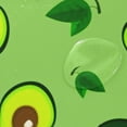 thumbnail image 4 of Coolnut Avocado On Green Bath Shower Curtain Liners 60x72in 100% Polyester Waterproof Bath Curtain with Hooks, 4 of 5
