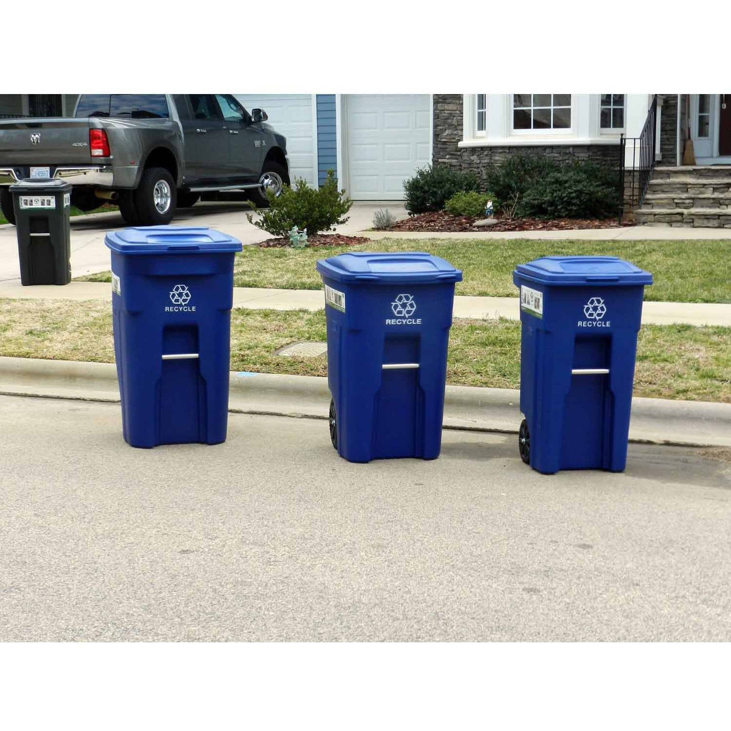 Toter 64 Gallon 2-Wheel Recycling Cart - Walmart.com Toter 64 Gallon 2-Wheel Recycling Cart - Walmart.com -