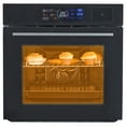 thumbnail image 2 of Garvee 24" Single Wall Oven with 108 Smart Menu 8 Baking Modes,3000W 2.5 CF Convection Oven with Steam & Air Fry Function,Stainless Steel,Touch Control Colorful LED Screen, 2 of 7