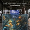 thumbnail image 3 of High Precision Body Weight Scale Smart Bathroom Scales with Large LCD Display(400lbs),Decorative for Bedroom-Mystical Lion With Glowing Eyes Surrounded By Swirling Smoke, 3 of 4