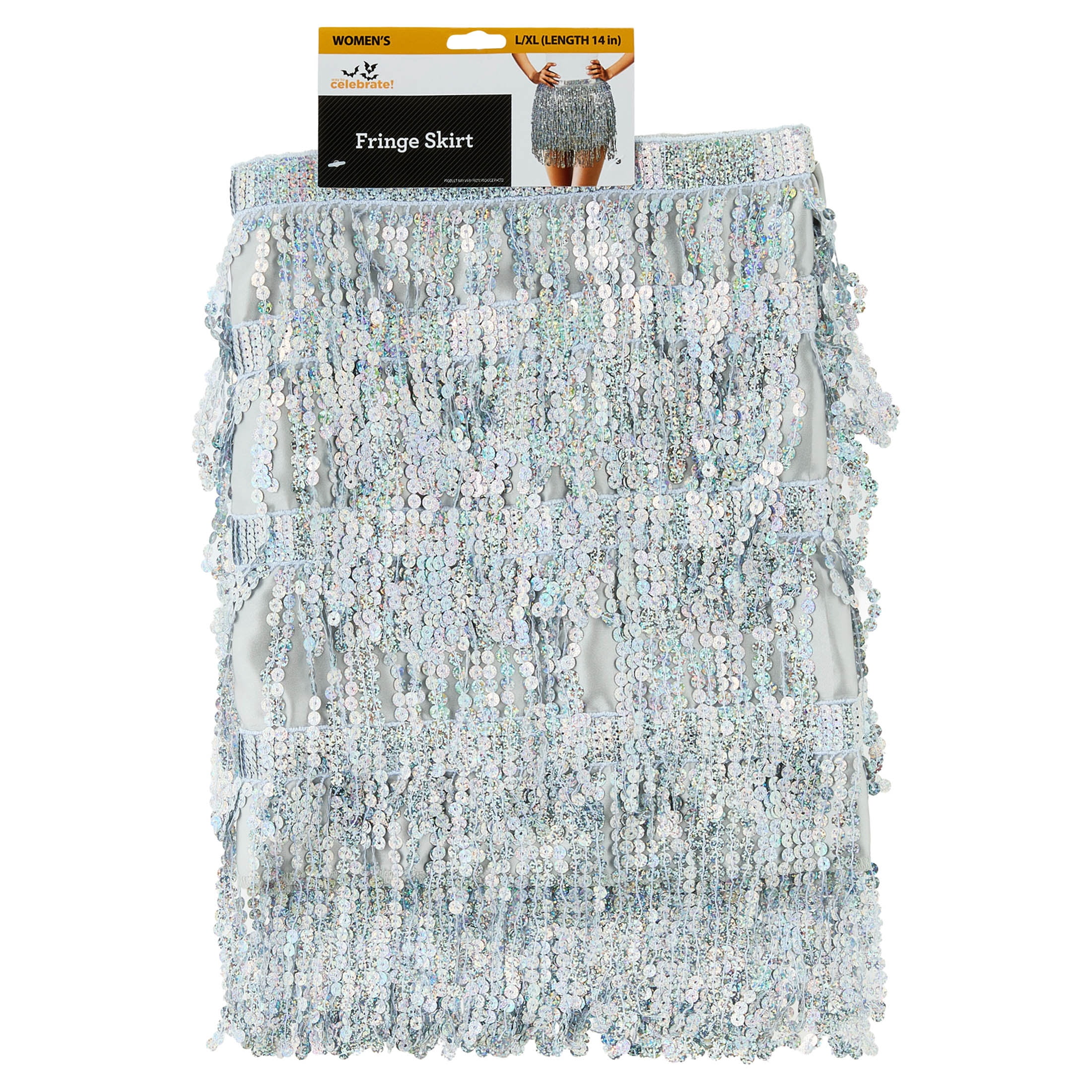 Fringe Skirt Costume Accessory for Adults, Multicolor, L/XL, Halloween by Way To Celebrate