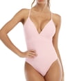 thumbnail image 3 of Women One Piece Swimsuits Backless Fashion Comfortable Bathing Suit for Summer Swimming Solid Color, 3 of 7