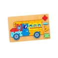 thumbnail image 3 of Rompecabezas de números, rompecabezas de madera para niños, juguete de clasificación de formas y colores, desarrollo temprano Auto, 3 of 9