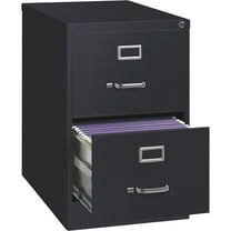 Hirsh Industries 2-Drawer Legal File Cabinet - Black, 18in.W x 26.5in.W x 28.4in.D, Model Number 14419 CA3