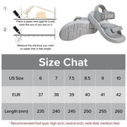 CAMEL Womens Sandals Lightweight Comfort Summer Casual Flat Sandals Trekking Gray
