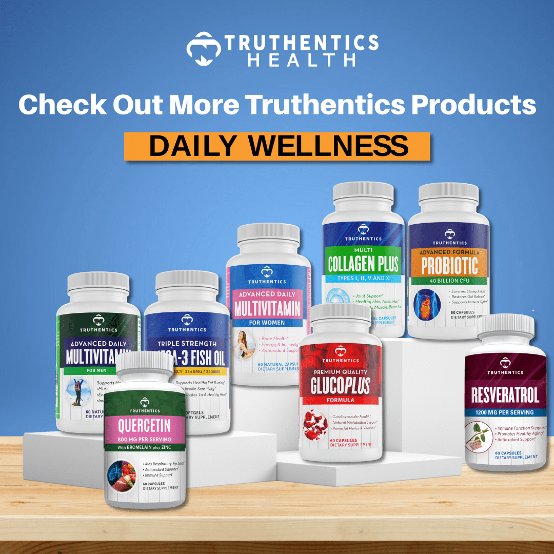 Truthentics Probiotic 40 Billion CFU with Acidophilus, Prebiotics, Gluten-Free, 120 Capsules, 2 Pack