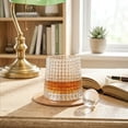 thumbnail image 4 of 3.1*2.7" 6 Oz Glasses â Clear Ribbed Fashioned Glass & Tealight Votive Candle Holder Set, for Bourbon Drinks, Home Decor, Wedding Centerpiece, Party Dinner, 4 of 7
