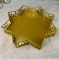 thumbnail image 5 of Yellow Bandeja de Metal para servir postres, contenedor de almacenamiento de alimentos, Castillo, actividades de Ramadán, decoración de fiesta, Islam Eid Mubarak, 5 of 5