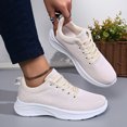 thumbnail image 3 of Rokment Orthopedic Walking Running Shoes for Women Breathable Mesh Arch Support Ortho Fitness Workout Jogging Trainning Driving Tennis Sneakers Beige Size 7, 3 of 7