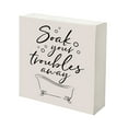 thumbnail image 1 of LifeSong Milestones 10x10 Shadow Box Soak Your Troubles (White), 1 of 3