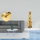 thumbnail image 2 of Escultura De Fruta, Figura De Cerámica, Guepardo Dorado, Decoración De Animales, Colección Artesanal, Adorno Delicado, Estatua De Escritorio, Centro De Mesa, Adorno De Mesa Para Porches,, 2 of 8