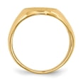 thumbnail image 2 of 14K Yellow Gold Ring Band Signet 16.0x11.5mm Closed Back Men's, Size 5, 2 of 5
