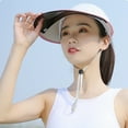 thumbnail image 5 of Sombrero para el sol plegable de ala ancha con cremallera Sombrero para el cuello con protección UV Sombrero para el sol de playa al aire libre de verano MFZFUKR CPB-YY89-3, 5 of 5