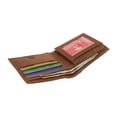 thumbnail image 6 of MARSHAL Genuine Leather RFID Blocking Bass Fish Wallet for Men  Bifold & Trifold Fishing Wallets with Debossing Design Bifold Brown, 6 of 8