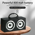 thumbnail image 6 of cvlncycling Bluetooth Speakers On Sale,Portable Bluetooth Speaker,Vintage Wooden Bluetooth Stereo Portable Small Stereo Wireless Subwoofer,for Family Gatherings and Outdoor, 6 of 9
